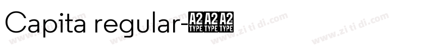 Capita regular字体转换